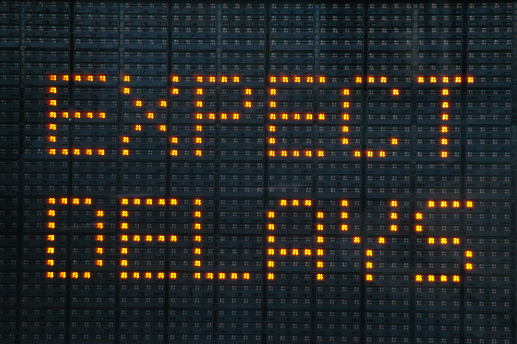 Expect Delays Traffic Sign