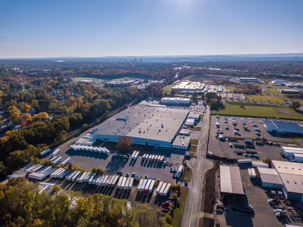 sulco lancer maple leaf, facility overhead view. they layout shows that they understand the importance of accurate warehousing and logistics